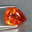 2.12 ct Pear (8.24 x 6.91 mm) Natural Mandarin Fanta Orange Spessartite Garnet