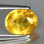 1.53 ct Oval (7.24 x 5.81 mm) Heated Natural Sri Lanka Yellow Sapphire Gemstone
