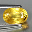 1.54 ct  Oval (7.38 x 4.91 mm) Heated Natural Sri Lanka Yellow Sapphire Gemstone