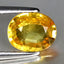 1.13 ct Oval (7.24 x 5.86 mm) Heated Natural Sri Lanka Yellow Sapphire Gemstone