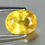 2.02 ct Oval (8.02 x 6.16 mm) Heated Natural Sri Lanka Yellow Sapphire Gemstone