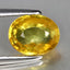1.40 ct Oval (7.30 x 5.79 mm) Heated Natural Sri Lanka Yellow Sapphire Gemstone