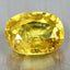 1.54 ct Oval (7.53 x 5.70 mm) Heated Natural Sri Lanka Yellow Sapphire Gemstone