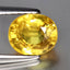 1.68 ct Oval (6.96 x 5.91 mm) Heated Natural Sri Lanka Yellow Sapphire Gemstone