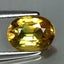 1.31 ct Oval (7.48 x 5.63 mm) Heated Natural Sri Lanka Yellow Sapphire Gemstone