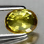 1.36 ct Oval (6.87 x 5.22 mm) Heated Natural Sri Lanka Yellow Sapphire Gemstone