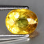 1.06 ct Oval (6.57 x 5.30 mm) Heated Natural Sri Lanka Yellow Sapphire Gemstone