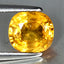 1.31 ct Oval (6.67 x 6.17 mm) Heated Natural Sri Lanka Yellow Sapphire Gemstone