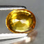 1.29 ct Oval (6.80 x 5.58 mm) Heated Natural Sri Lanka Yellow Sapphire Gemstone