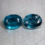 3.82 ct (2pcs) MATCHING PAIR  Oval (9.09 x 6.70 mm) Natural Neon Blue Kyanite