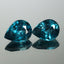 4.01 ct (2pcs) MATCHING PAIR  Pear (8.80 x 6.72 mm) Natural Neon Blue Kyanite