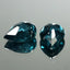 4.01 ct (2pcs) MATCHING PAIR  Pear (8.80 x 6.72 mm) Natural Neon Blue Kyanite