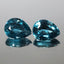 3.81 ct (2pcs) MATCHING PAIR Pear (9.04 x 7.19 mm) Natural Neon Blue Kyanite