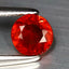0.58 ct Round Cut (5.12 x 5.12 mm) Red Natural Sapphire Natural Gemstone