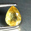 0.46 ct  Pear Cut (5.79 x 4.49 mm) Yellow Natural Sapphire Natural Gemstone