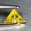 0.31 ct  Trillion Cut (6.47 x 4.46 mm) Yellow Natural Sapphire Natural Gemstone