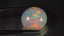 24.01 ct Oval Cabochon (21.23 x 19.32 mm) Natural Play of Colors Rainbow Opal