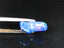 3.36 ct Fancy Cut (17.12 x 7.14 mm) Ethiopia Play of Colors Blue Opal Stone