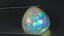 16.90 ct Pear Cabochon (19.44 x 19.29 mm) Natural Play of Colors Rainbow Opal