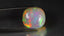 21.31 ct Cushion Cabochon (18.87 x 17.58 mm) Natural Play of Colors Rainbow Opal