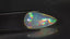 15.01 ct Pear Cabochon (27.00 x 14.47 mm) Natural Play of Colors Rainbow Opal
