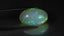 19.26 ct Oval Cabochon (24.24 x 14.88 mm) Natural Play of Colors Rainbow Opal