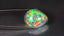 16.06 ct Pear Cabochon (21.38 x 16.38 mm) Natural Play of Colors Rainbow Opal
