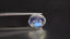 2.53 ct Flashing Oval Cabochon (8.96 x 6.98 mm) Natural Rainbow Blue Moonstone