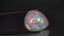 16.49 ct Pear Cabochon (21.77 x 18.76 mm) Natural Play of Colors Rainbow Opal