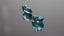 4.01 ct (2pcs) MATCHING PAIR  Pear (8.80 x 6.72 mm) Natural Neon Blue Kyanite