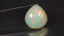 17.29 ct Pear Cabochon (21.61 x 19.96 mm) Natural Play of Colors Rainbow Opal