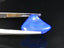 6.42 ct Fancy (13.79 x 14.66 mm) Ethiopia Play of Colors Natural Blue Opal