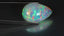 12.05 ct Pear Cabochon (21.59 x 14.05 mm) Natural Play of Colors Rainbow Opal