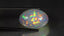 25.88 ct Oval Cabochon (24.23 x 16.50 mm) Natural Play of Colors Rainbow Opal