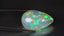 24.34 ct Pear Cabochon (28.00 x 17.68 mm) Natural Play of Colors Rainbow Opal