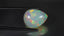 15.34 ct Pear Cabochon (21.21 x 17.04 mm) Natural Play of Colors Rainbow Opal