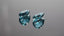 3.81 ct (2pcs) MATCHING PAIR Pear (9.04 x 7.19 mm) Natural Neon Blue Kyanite