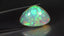 27.89 ct Fancy Cabochon (27.20 x 18.35 mm) Natural Play of Colors Rainbow Opal