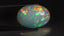 19.35 ct Oval Cabochon (28.00 x 19.97 mm) Natural Play of Colors Rainbow Opal