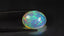13.51 ct Oval Cabochon (20.20 x 15.46 mm) Natural Play of Colors Rainbow Opal