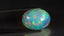 20.09 ct Oval Cabochon (23.35 x 17.60 mm) Natural Play of Colors Rainbow Opal