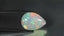 14.27 ct Pear Cabochon (21.44 x 15.79 mm) Natural Play of Colors Rainbow Opal
