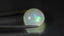 19.62 ct Round Cabochon (18.14 x 18.12 mm) Natural Play of Colors Rainbow Opal
