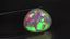 20.21 ct Pear Cabochon (22.80 x 20.32 mm) Natural Play of Colors Rainbow Opal