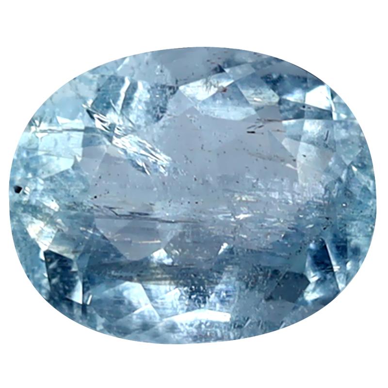 2.06 ct Oval Cut (9 x 7 mm) de Itabira Mine Brazilian Santa Maria Blue Aquamarine