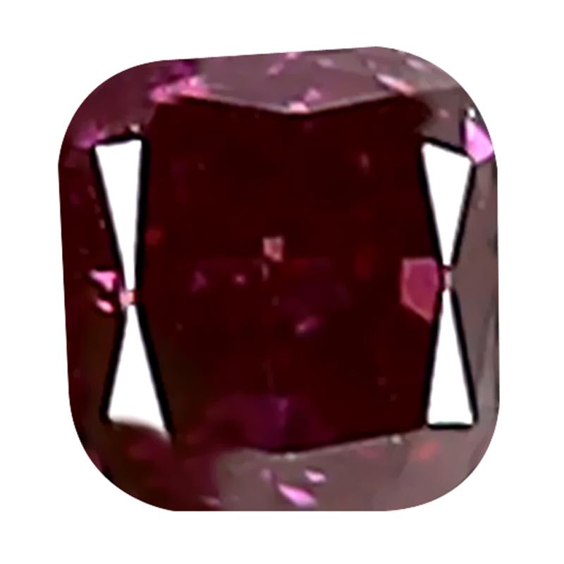 0.05 ct Very good Cushion Cut (2 x 2 mm) SI Clarity Purplish Pink Diamond Loose Stone