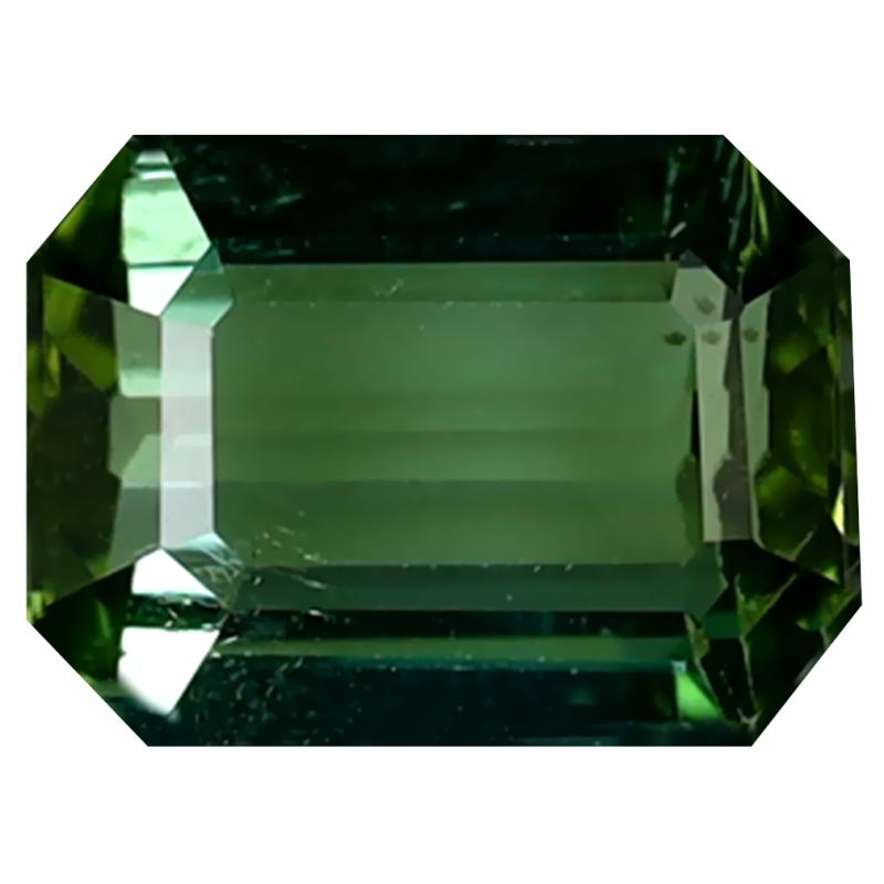1.61 ct Impressive Octagon Cut (7 x 6 mm) Mozambique Green Tourmaline Natural Gemstone