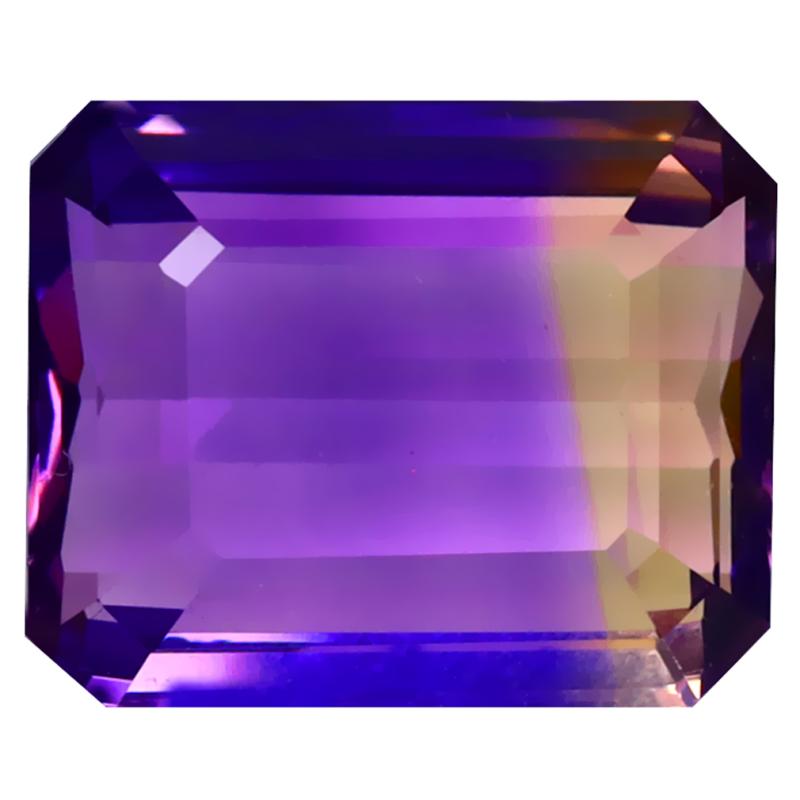 8.01 ct Flashing Octagon Cut (14 x 11 mm) Unheated / Untreated Natural Ametrine Loose Gemstone