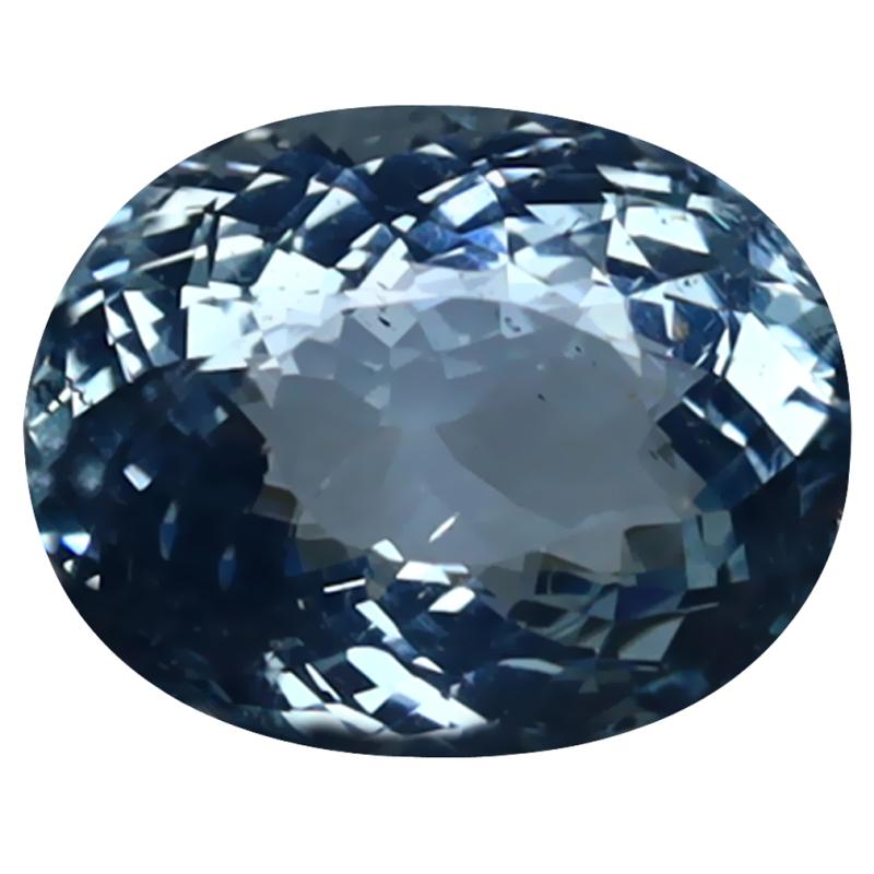 1.61 ct Phenomenal Oval Cut (8 x 7 mm) 100% Natural (Un-Heated) Sky Blue Aquamarine Natural Gemstone