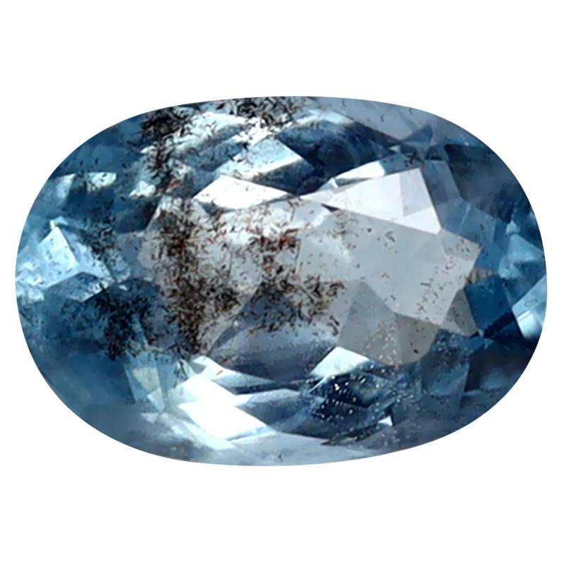 1.56 ct Oval Cut (9 x 6 mm) de Itabira Mine Brazilian Santa Maria Blue Aquamarine